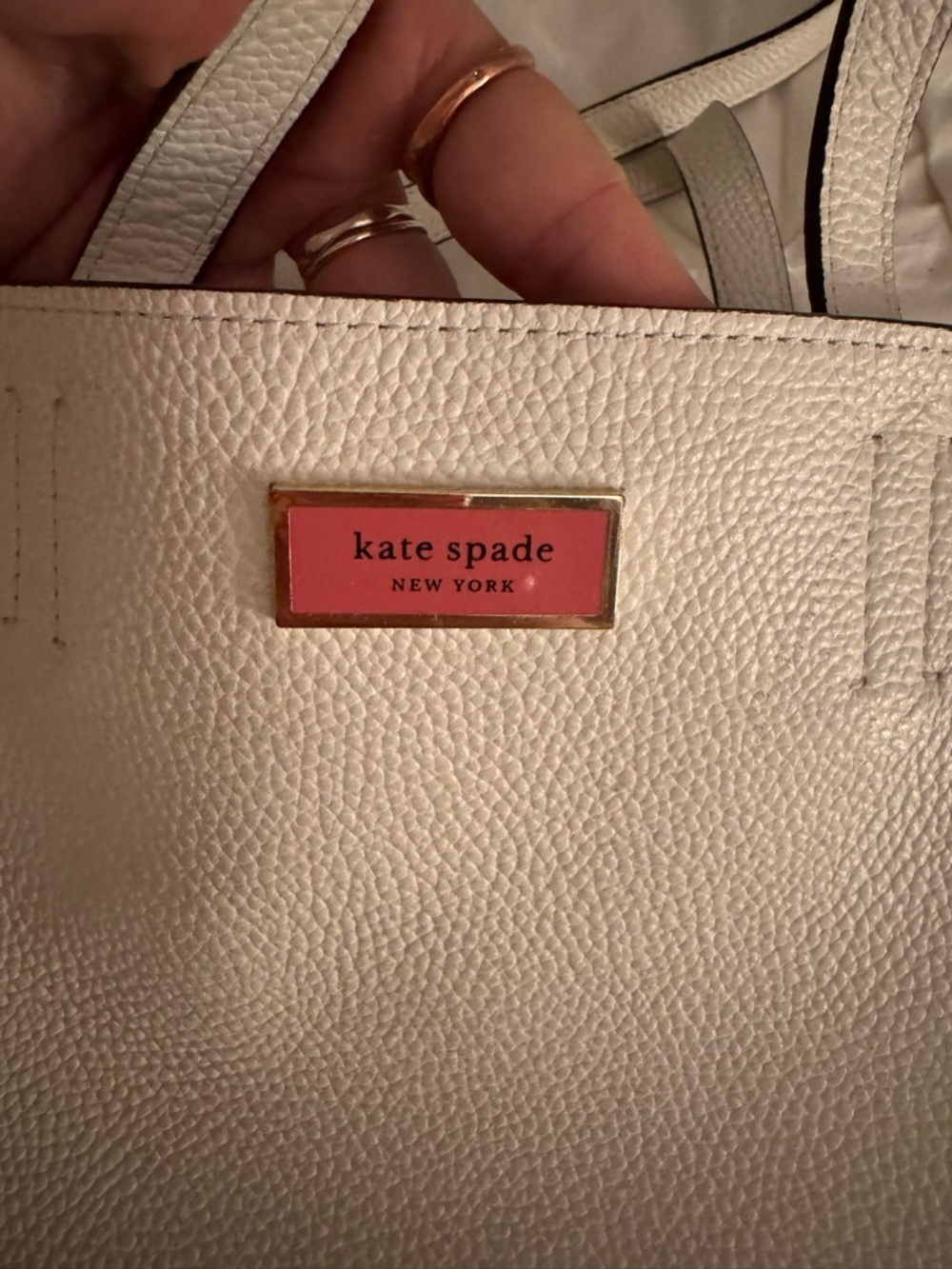 kate spade New York Sam white satchel - Picture 5 of 6